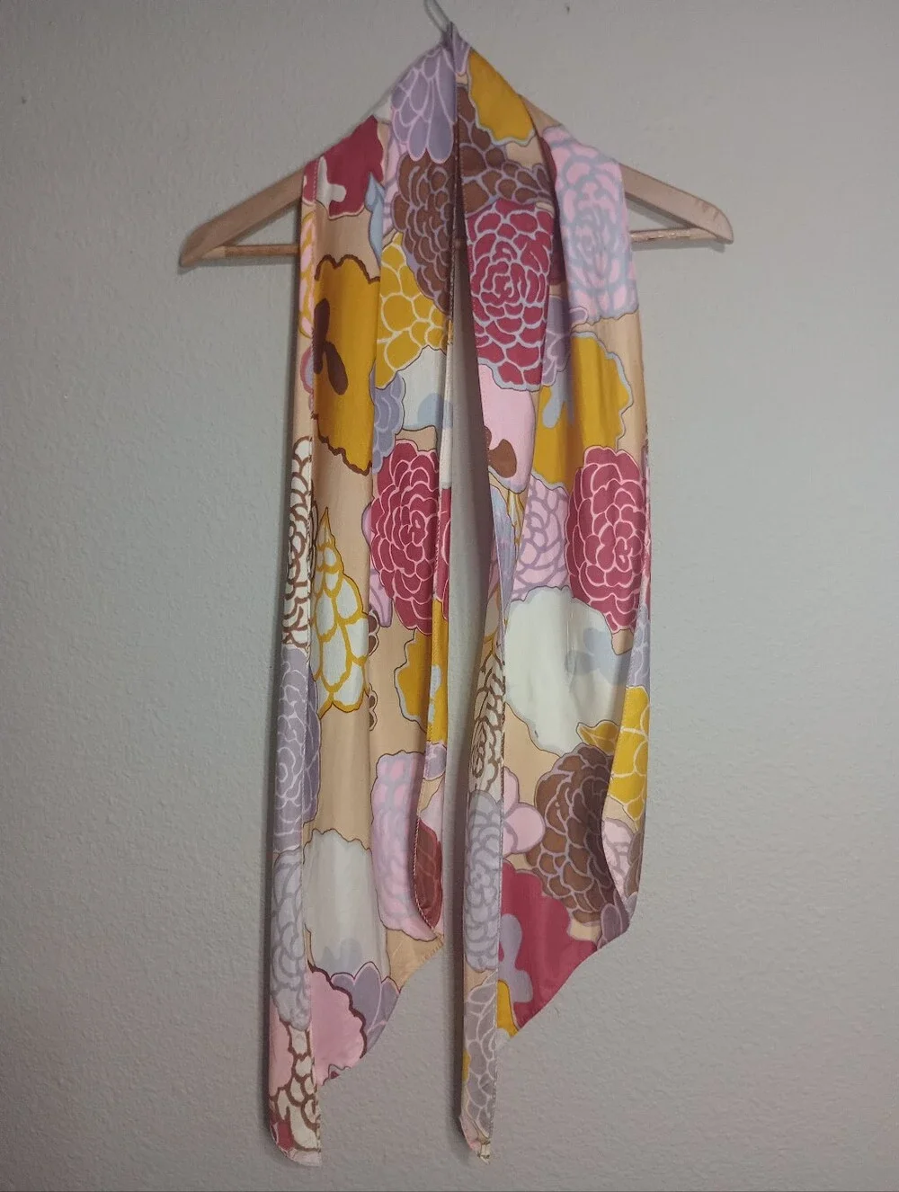 Vintage Doro Colorful Floral Scarf